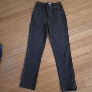 Abercrombie Curve Love 90s Straight Ultra High Rise Jeans Black 29/8XL